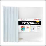 齐心 Q310/Q310-1 加厚型抽杆夹 A4透明文件资料夹 塑料拉杆夹