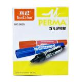 真彩大双头记号笔 真彩0625 笔斧型+圆笔头 大双头油性笔 箱头笔