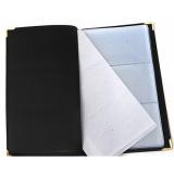 晨光 软皮面名片册 96张名片夹 96枚名片本 金属边名片薄