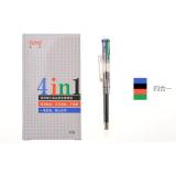 东洋TOYO TC4 4in1透明四色笔 4色圆珠笔 TC-4 四色原子笔