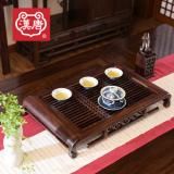 汉唐实木茶盘 雅致小/大号抽屉式排水茶台茶海茶托 功夫茶具