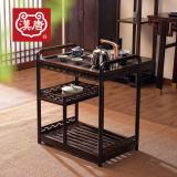 汉唐茶水柜 进口实木移动茶台 四合一功夫茶具茶盘套装茶水架茶车茶水柜