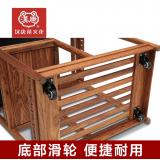 汉唐茶水柜 进口实木移动茶台 四合一功夫茶具茶盘套装茶水架茶车茶水柜