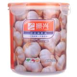 雅阅 振兴 3200ML圆形塑料保鲜盒便当盒食品盒 透明/胶圈橙 BX6106