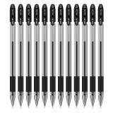 得力s55中性笔 碳素笔水笔 签字笔 办公文具书写笔0.5黑笔