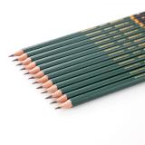 齐心 美术2B铅笔MP2010考试原木素描绘图学生HB铅笔MP2011 12支装