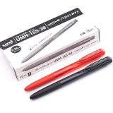 日本UNI三菱中性笔umn-155-38 彩色水笔0.38mm/0.5MM按动式签字笔办公学生用可换笔芯红蓝黑色k6版