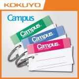 国誉（KOKUYO）Campus英语单词卡 PP面 学生空白背词本口袋随身便携环金属扣环 小号 TAN-131