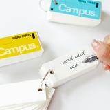 国誉（KOKUYO）Campus英语单词卡学生空白背词本口袋随身便携环扣铁圈拼音卡片 TAN-101