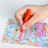 马培德（Maped)大头塑料蜡笔 12/24色幼儿宝宝涂鸦彩色蜡笔绘画工具