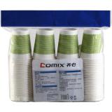齐心（COMIX） L302一次性纸杯 一袋100个装 250ml 9安士