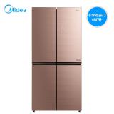 Midea（Midea）美的嵌入式十字对开门冰箱 460升家用多开门电冰箱 变频无霜安第斯玫瑰金 BCD-460WGPM