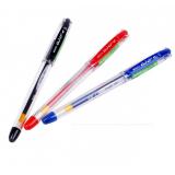 晨光(M&G)文具 0.7mm粗黑笔办公用品考试学生文具水笔签字笔粗 K39 黑/红色