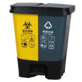 双桶脚踩分类垃圾桶（厨余垃圾+其他垃圾）、（医疗废物+其他垃圾）下单备注需要的类型 60L 单个