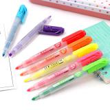 日本斑马牌 (ZEBRA)双头荧光笔 彩色标记笔 学生重点划线笔  WKT11