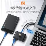 NO---绿联 USB3.0分线器 高速拓展4口HUB集线器延长线 台式机笔记本电脑一拖四多接口扩展坞转换器  2米 CR113