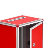 金隆兴B099铝合金投票箱选举箱红色信箱大号亚克力铝合金文化用品