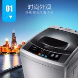 美的(Midea)洗衣机波轮全自动6.5kg家用下排水洗衣机小MB65-1000H 浅灰色
