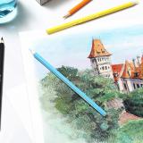 辉柏嘉（Faber-castell）新品水溶性彩铅100色书写顺滑色彩鲜艳丰富术绘画彩色铅笔套装