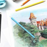 辉柏嘉（Faber-castell）新品水溶性彩铅100色书写顺滑色彩鲜艳丰富术绘画彩色铅笔套装