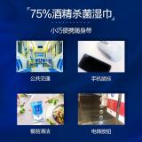 维达（Vinda）湿巾湿巾 75%酒精湿巾 湿纸巾 VW1031A卫生湿巾 10片*5包/提 （共50片）