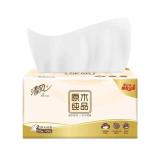 清风原木纯品抽取式面巾纸餐巾纸家用纸巾200抽/包 3包/提BR38SCS