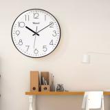 天王星（Telesonic）挂钟 客厅创意钟表现代简约静音钟时尚个性3D立体时钟卧室石英钟圆形挂表Q8722