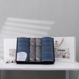 洁丽雅  经典全棉优品 毛巾组合 礼盒+提袋装（方巾：34*34cm   45g  面巾：72*34cm   95g   浴巾：140*70cm 380g）   