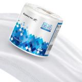 齐心纸巾晶纯卷纸卫生纸卷筒纸家用实惠装4层140克(有芯) 