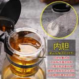 集香  500ml 泡茶壶耐高温玻璃茶具茶水分离盖带锁内胆过滤网可拆洗
