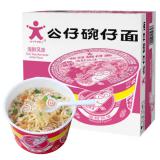 公仔面 迷你碗仔面 方便面整箱 宵夜泡面速食 海鲜风味 12碗/箱