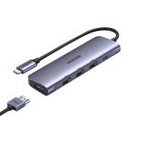 绿联50209Type-C扩展坞通用M1苹果电脑转换器MacBook华为拓展坞笔记本USB-C转接头HDMI线4K投屏iPadPro雷电3