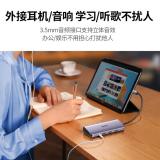 绿联（UGREEN）Type-C扩展坞USB-C转HDMI雷电4拓展坞VGA网口转接分线器读卡器 80133