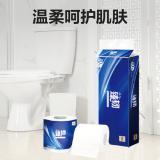得力（deli）臻韧有芯卷纸 超韧四层140g10卷 加厚耐用卫生纸卷桶纸纸巾 WJ4140-01 深蓝色包装