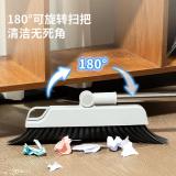 得力（deli）得心LQ160-扫把套装(带齿梳)(灰色)(扫把簸箕1套)