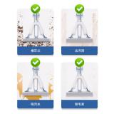 得力LQ137得心日用手动清洁工具胶棉拖把(对折式)(33cm)(蓝色)(1把)