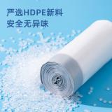 得力得心LQ505-抽绳垃圾袋(白色)(20只/卷,1卷/包)