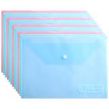 晨光(M&G)文具A4彩色 方格/斜纹纽扣袋 按扣袋 办公文件袋资料整理收纳袋 彩色斜纹 ADM94517