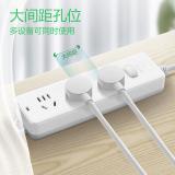 公牛（BULL） 插座/插线板/插排/排插/接线板/拖线板 GN-212 三位总控全长1.8/3/5/10米