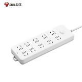 公牛（BULL）过载保护插座/插线板/插排/排插/接线板/拖线板 10位总控全长3米/5米 GN-218