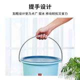 珠江塑料桶套装精美学生家用多功能盆桶宿舍洗衣桶水桶