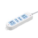 公牛（BULL）新国标超功率自动断电保护接线板拖线板 基础蓝白款 【四位插排1.8米新国标】GN-101