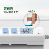 公牛（BULL）新国标超功率自动断电保护接线板拖线板 基础蓝白款 【四位插排1.8米新国标】GN-101