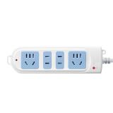 公牛（BULL）新国标超功率自动断电保护接线板拖线板 基础蓝白款 【四位插排1.8米新国标】GN-101