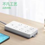 公牛（BULL）新国标超功率自动断电保护接线板拖线板 基础蓝白款 【六位插排5米新国标】GN-109K