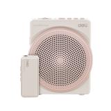 得力（deli）扩音器 带耳麦 适用教学演讲导游解说卖场促销 LT911防啸叫 10W 无线两用 粉色