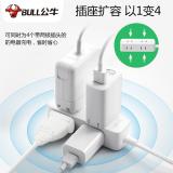 公牛（BULL） 两脚插座/两孔插排/迷你排插/两头相脚孔插排/插线板短线/插板带线延长接线板/ 4插位 GN-A140 1.8米
