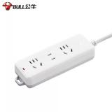 公牛（BULL）学生宿舍六孔插座家用长线公牛牌插座三孔接线板...