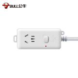 公牛（BULL）大功率16A插座/空调伴侣插线板/插排/排插/接线板/拖线板 1位总控开关全长1.8米/3米 GN-104D