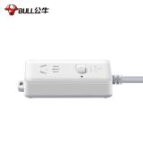 公牛（BULL）大功率16A插座/空调伴侣插线板/插排/排插/接线板/拖线板 1位总控开关全长1.8米/3米 GN-104D